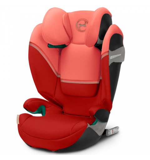 Cybex Solution S2 i-Fix - fotelik samochodowy 15-50 kg | Hibiscus Red