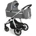 Baby Design Bueno New  - wózek wielofunkcyjny, zestaw 2w1 z opcją 3w1 i 4w1 | 207 Gray