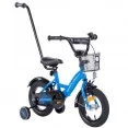 Rowerek dziecięcy 12 cali TomaBike PLATINUM z prowadnikiem | Niebieski
