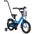Rowerek dziecięcy 14 cali TomaBike PLATINUM z prowadnikiem | Niebieski