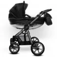 Babyactive Mommy Glossy Black - wózek wielofunkcyjny, zestaw 2w1 z opcją 3w1 i 4w1 | Space Gray mg04