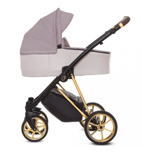Babyactive Musse - wózek wielofunkcyjny, zestaw 2w1 z opcją 3w1 i 4w1 | Ultra Pastel - Gold