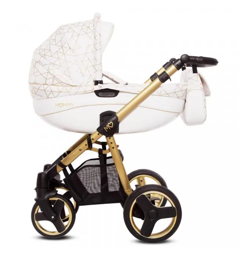 Babyactive Mommy Gold - wózek wielofunkcyjny, zestaw 2w1 z opcją 3w1 i 4w1 | Golden Lines 23