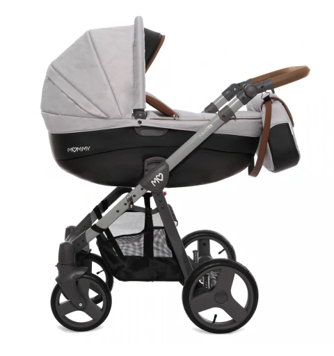 Babyactive Mommy Classic - wózek wielofunkcyjny, zestaw 2w1 z opcją 3w1 i 4w1 | Gray Star 06
