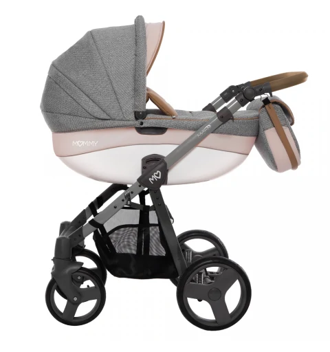 Babyactive Mommy Classic - wózek wielofunkcyjny, zestaw 2w1 z opcją 3w1 i 4w1 | Pinky 09