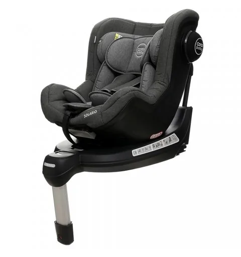 Coto Baby Solario - obrotowy fotelik samochodowy 0-18 kg | Grey Melange
