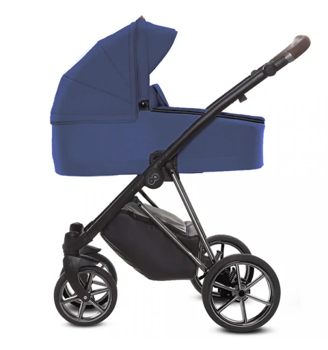 Babyactive Musse Royal - wózek wielofunkcyjny, zestaw 2w1 z opcją 3w1 i 4w1 | Blueberry - Space Gray