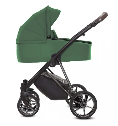 Babyactive Musse Royal - wózek wielofunkcyjny, zestaw 2w1 z opcją 3w1 i 4w1 | Emerald - Space Gray